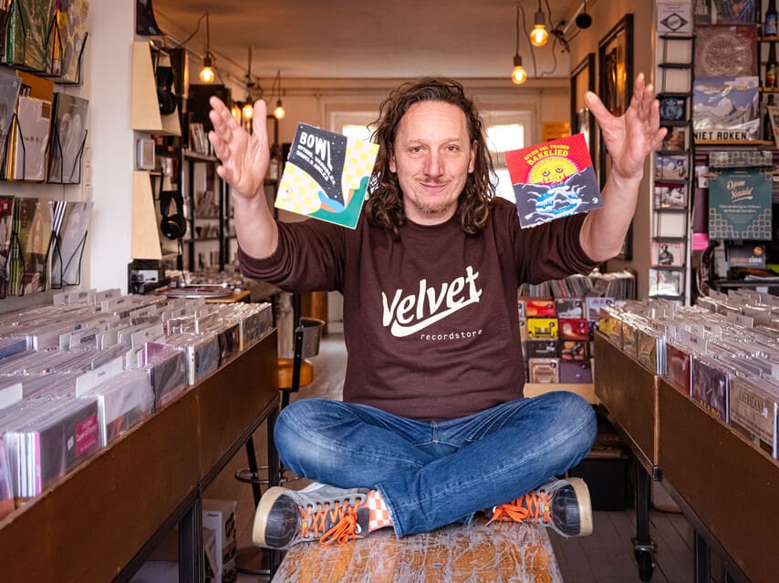 Martijn Drenth van Veltet Music in Amersfoort. Foto: Nico Brons